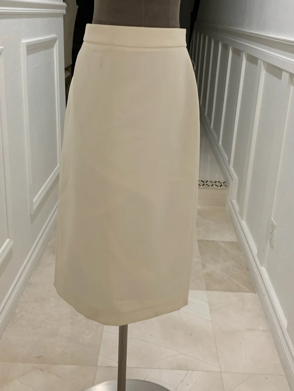 Classic Cream MAX MARA Losanna Midi Skirt Max Mara in Virgin Wool Size 10